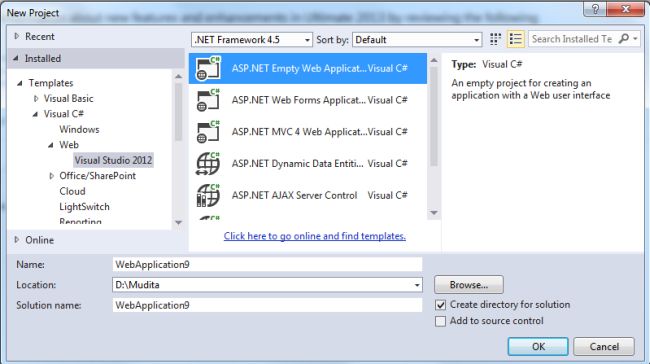 create Web Application
